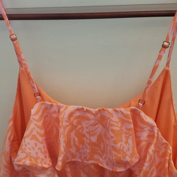 Lilly Pulitzer Pink & Coral Animal Print Dress Size XL - Picture 4 of 12